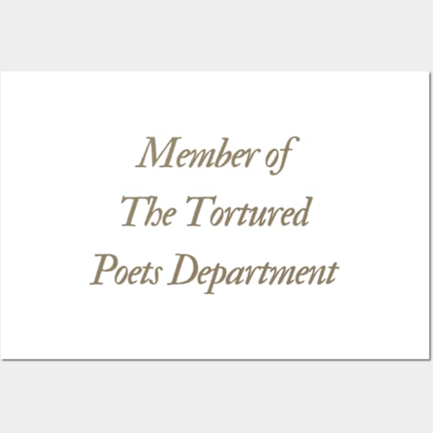 the tortured poets department Wall Art by canderson13